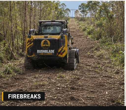 Bush Blade skid steer mulcher — Firebreaks